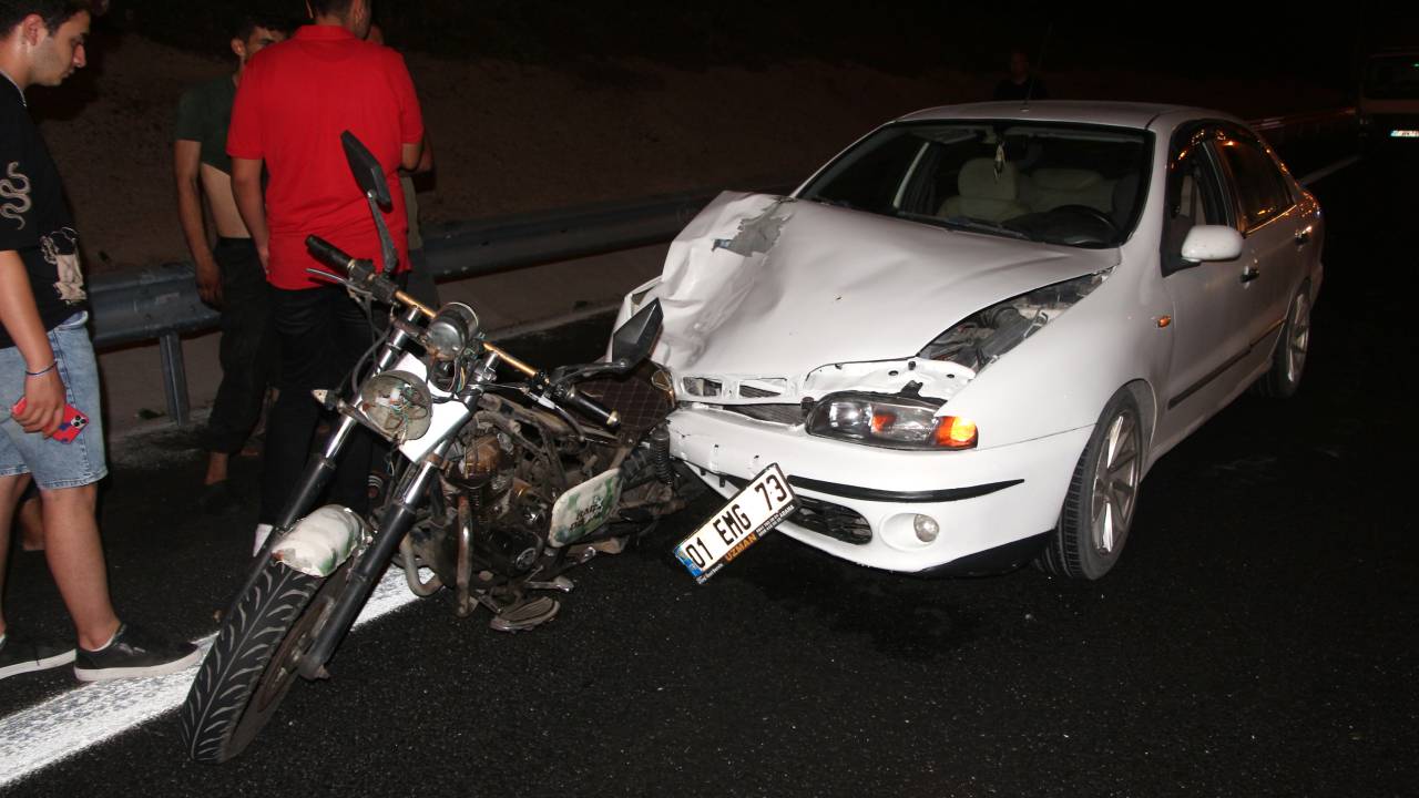 Otomobilin Arkadan Çarptığı Motosikletli Öldü