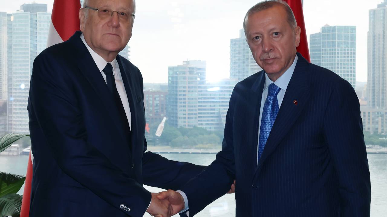Cumhurbaşkanı Erdoğan, New York'ta Lübnan Başbakanı Mikati İle Görüştü