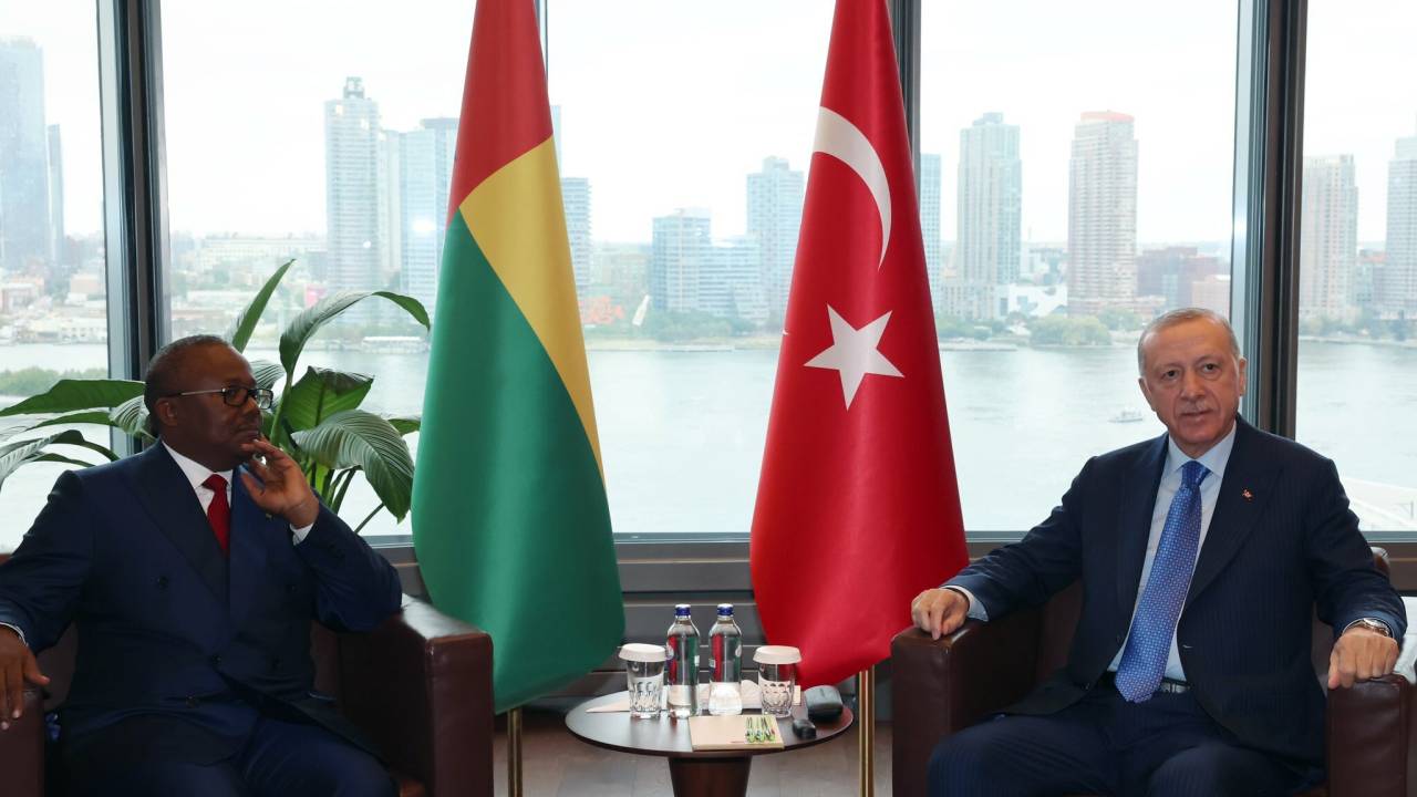 Cumhurbaşkanı Erdoğan, Gine Bissau Cumhurbaşkanı  Embalo Bir Araya Geldi