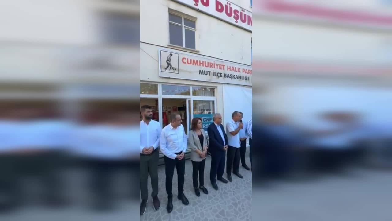 Chp Mut İlçe Başkanı Abdurrahman Günay: "Hiç Karıştığımız Bir Olayla İlgili Hakkımızda İftira Atılıyor"