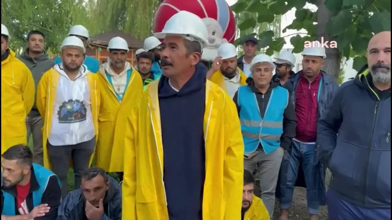 Soma'dan Ankara'ya Yürüyen Fernas Madencilik İşçileri Sivrihisar'da...