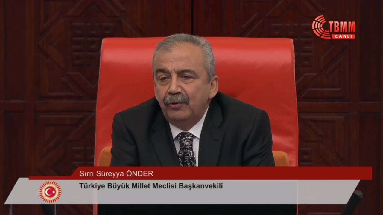 Tbmm Başkanvekili Sırrı Süreyya Önder'den Erdoğan Ve Bahçeli'ye Teşekkür
