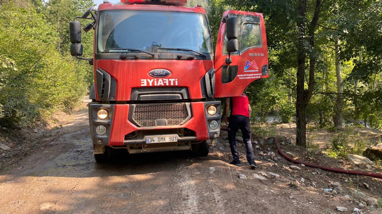 Mersin'de Orman Yangını 2'nci Gününde (2)