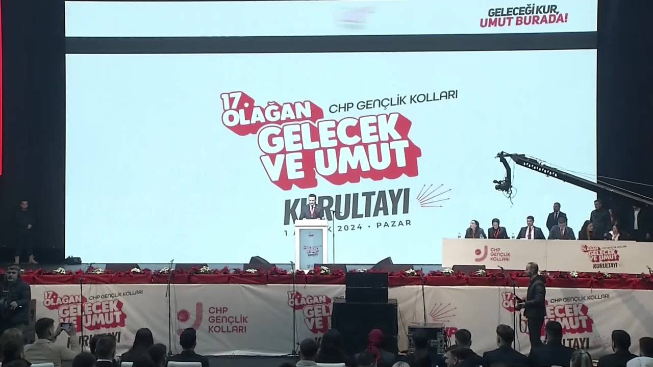 Chp 17’nci Gençlik Kolları Kurultayı... Cem Aydın: “Zorbaların Devrine Son Verip Halkın İktidarını Kuracağız”