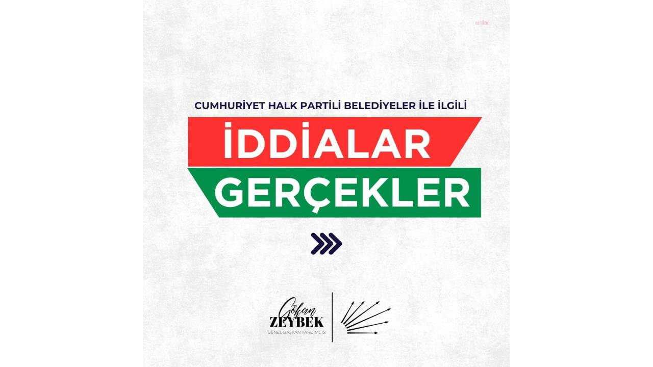 Chp'li Zeybek İstanbul, Ankara Ve İzmir Büyükşehir Belediyeleriyle İlgili İddialara Yanıt Verdi