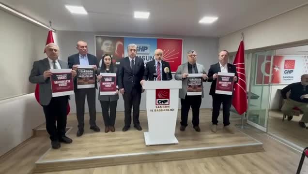 Chp Samsun İl Başkanı Özdağ: Bu Asgari Ücret, Milyonlarca İşçinin Ve Çalışanın Sefalete Mahkum Edilmesidir