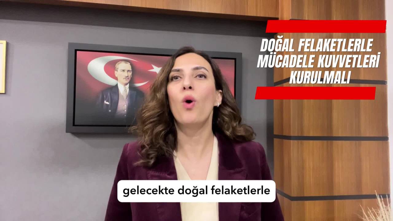 Deva Partisi Genel Başkan Yardımcısı Rızvanoğlu: "Doğal Felaketlerle Mücadele Kuvvetleri Kurulmalı"
