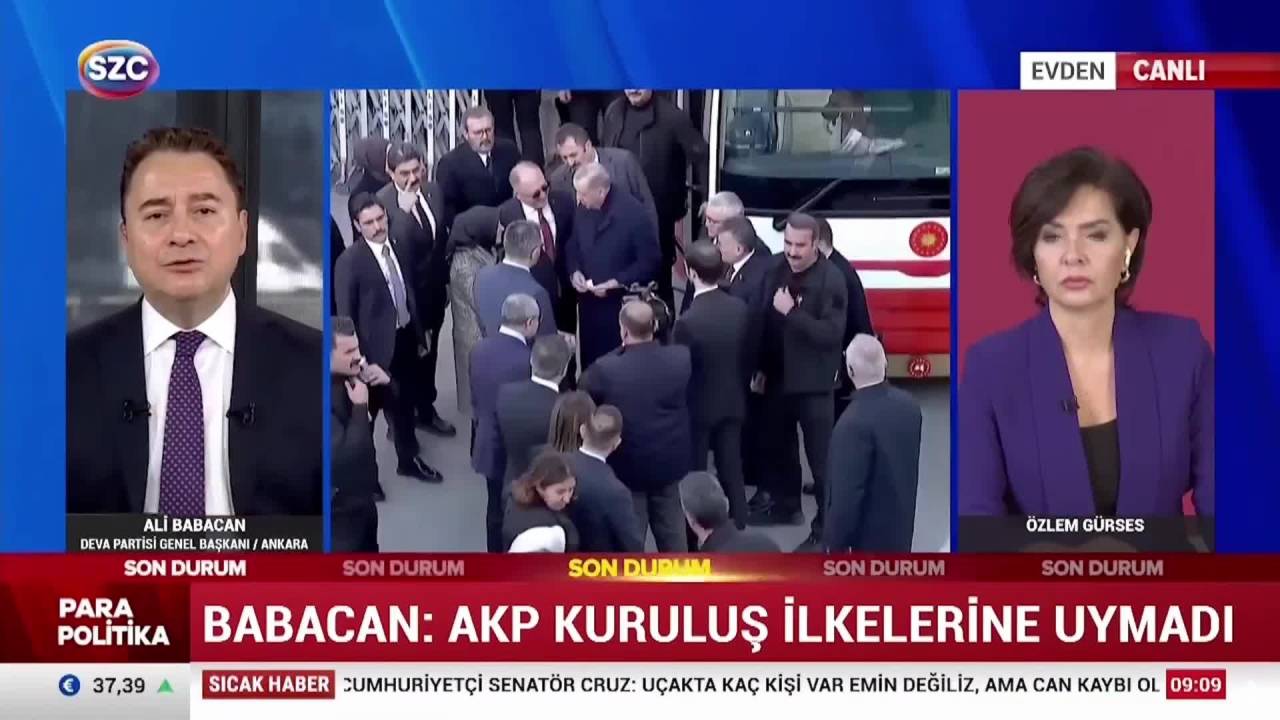 Ali Babacan: "Sayın Erdoğan Ülkeyi Yönetemeyen Bir Lider Olarak Bir Kenara Çekilmelidir"