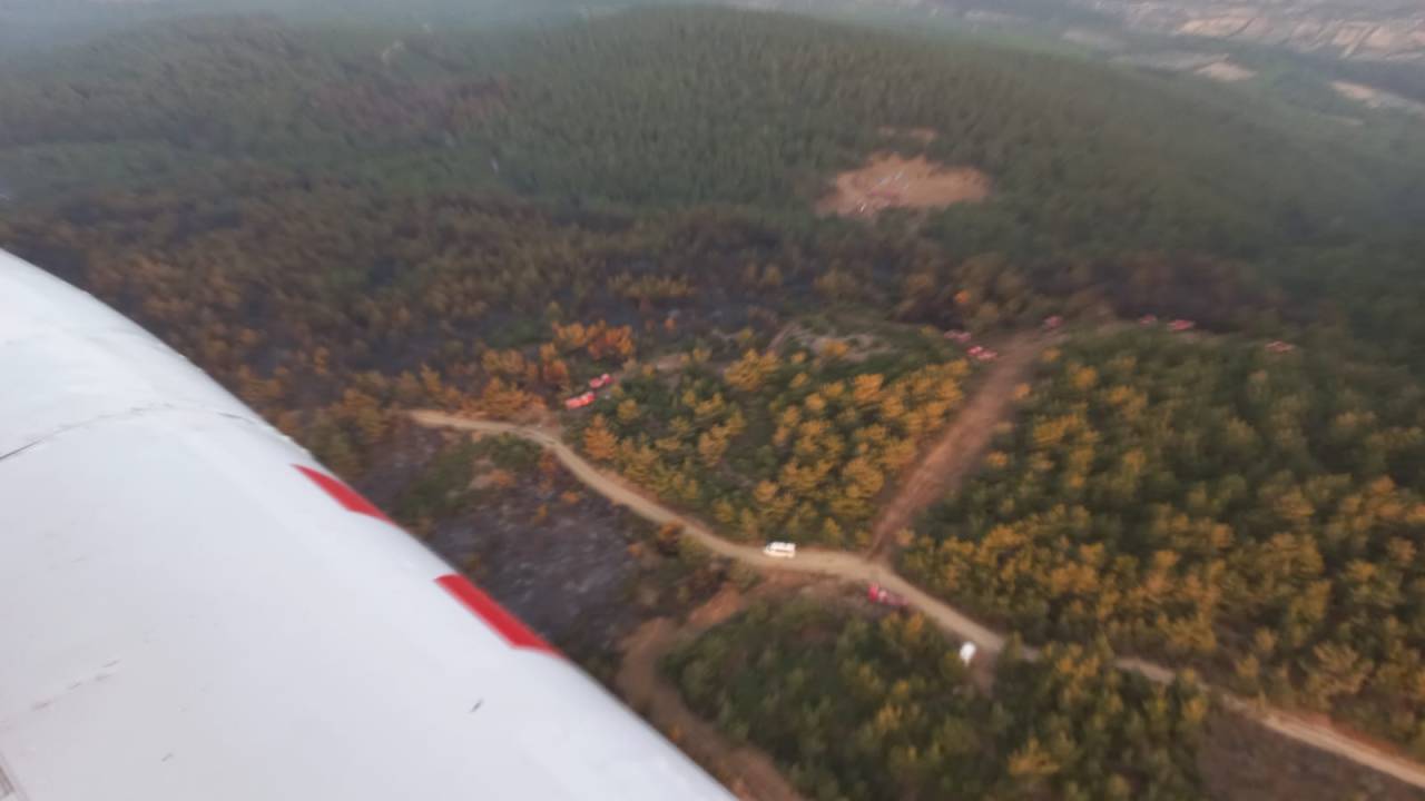 Soma'daki Orman Yangını 12 Saatte Kontrol Altında