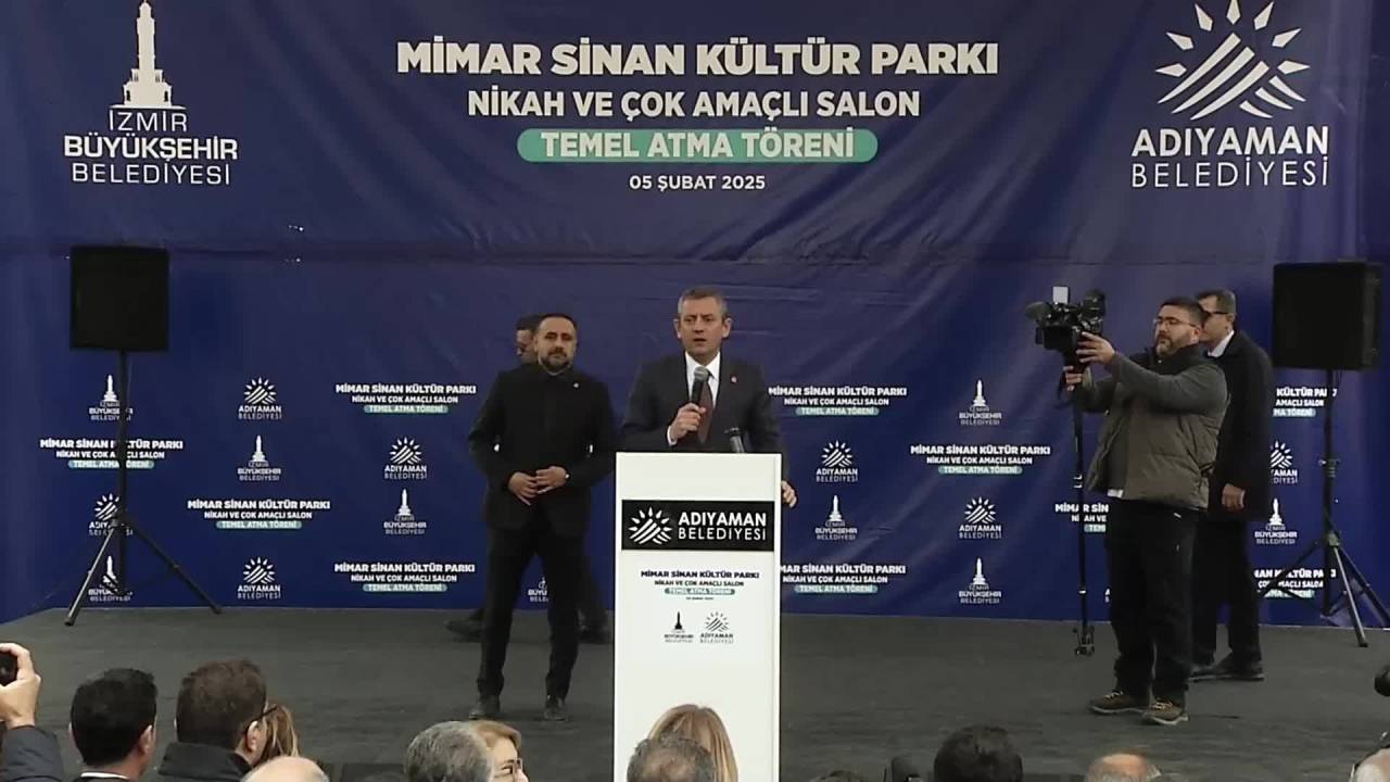 Chp Genel Başkanı Özel, Adıyaman’da: “Yarın Sayın Erdoğan’dan, Depreme Hazırlık Bakanı Atamasını Öneriyorum"