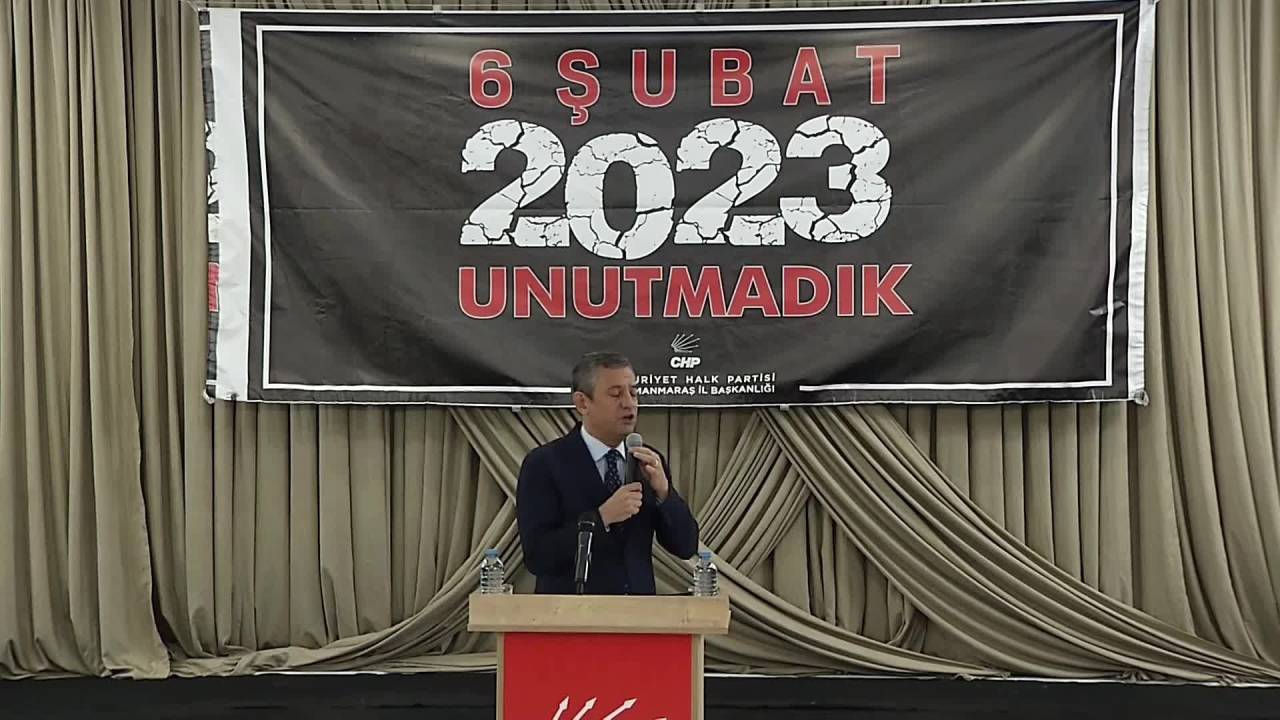 Özgür Özel, Kahramanmaraş’ta... “Adaletin Bugünkü İktidarla Sağlanma Olanağını Görmüyorum”