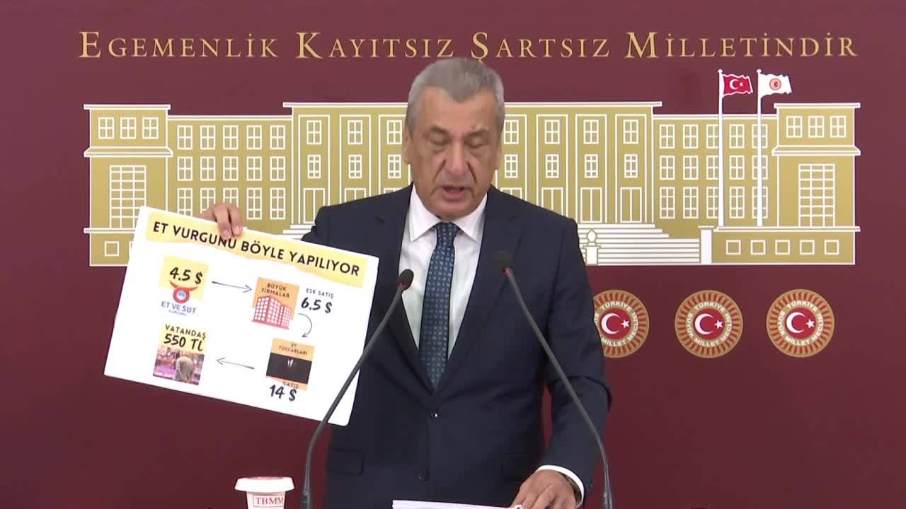 Chp'li Öztürkmen: "144 Tl'ye İthal Edilen Canlı Hayvanlar Vatandaşın Sofrasına 550 Tl'den Geliyor"