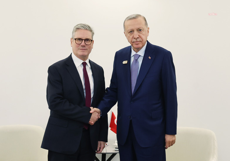 Cumhurbaşkanı Erdoğan, İngiltere Başbakanı Starmer İle Görüştü