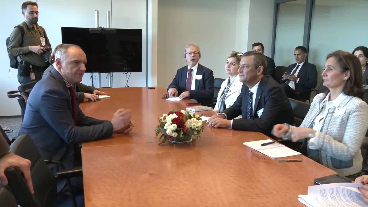 Özgür Özel, Brüksel’de Mcallister, Garcia Perez, Tütto Ve Menesini İle Görüştü