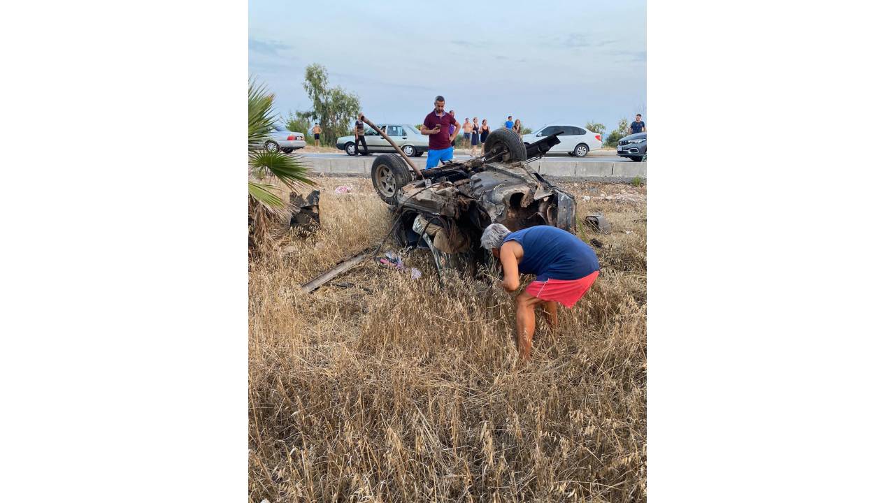 Baba İle Kızı Denizden Dönerken Kazada Öldü