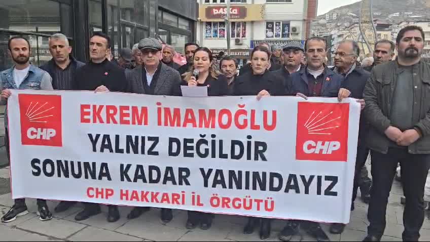 Chp'den Yurt Çapında Protesto... Chp Hakkari İl Başkanı Suzan Çakırbeyli: “Bu Bir Darbedir"