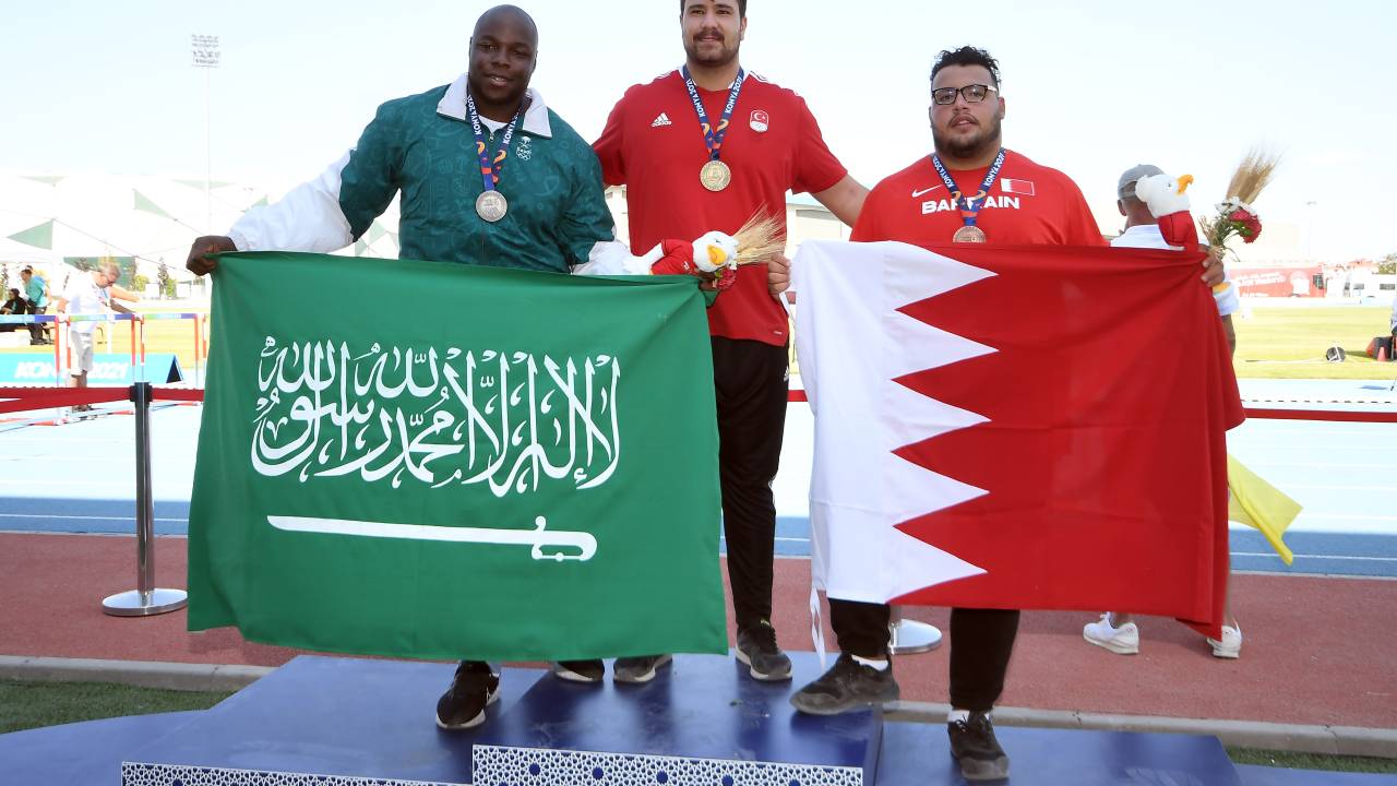 İslami Dayanışma Oyunları'nda Gülle Atmada Millilerden Altın Madalya