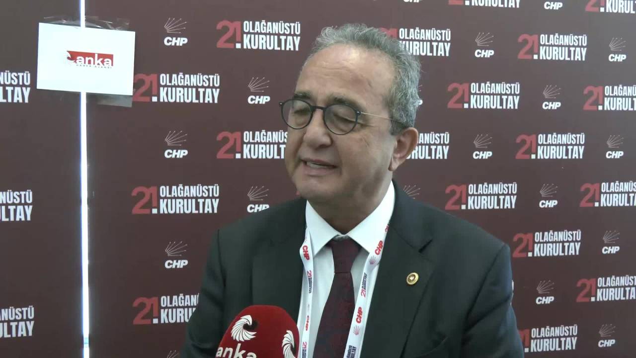 Chp'nin 21'inci Olağanüstü Kurultayı... Chp’li Bülent Tezcan: "Yürüyüşümüz Devam Ediyor"