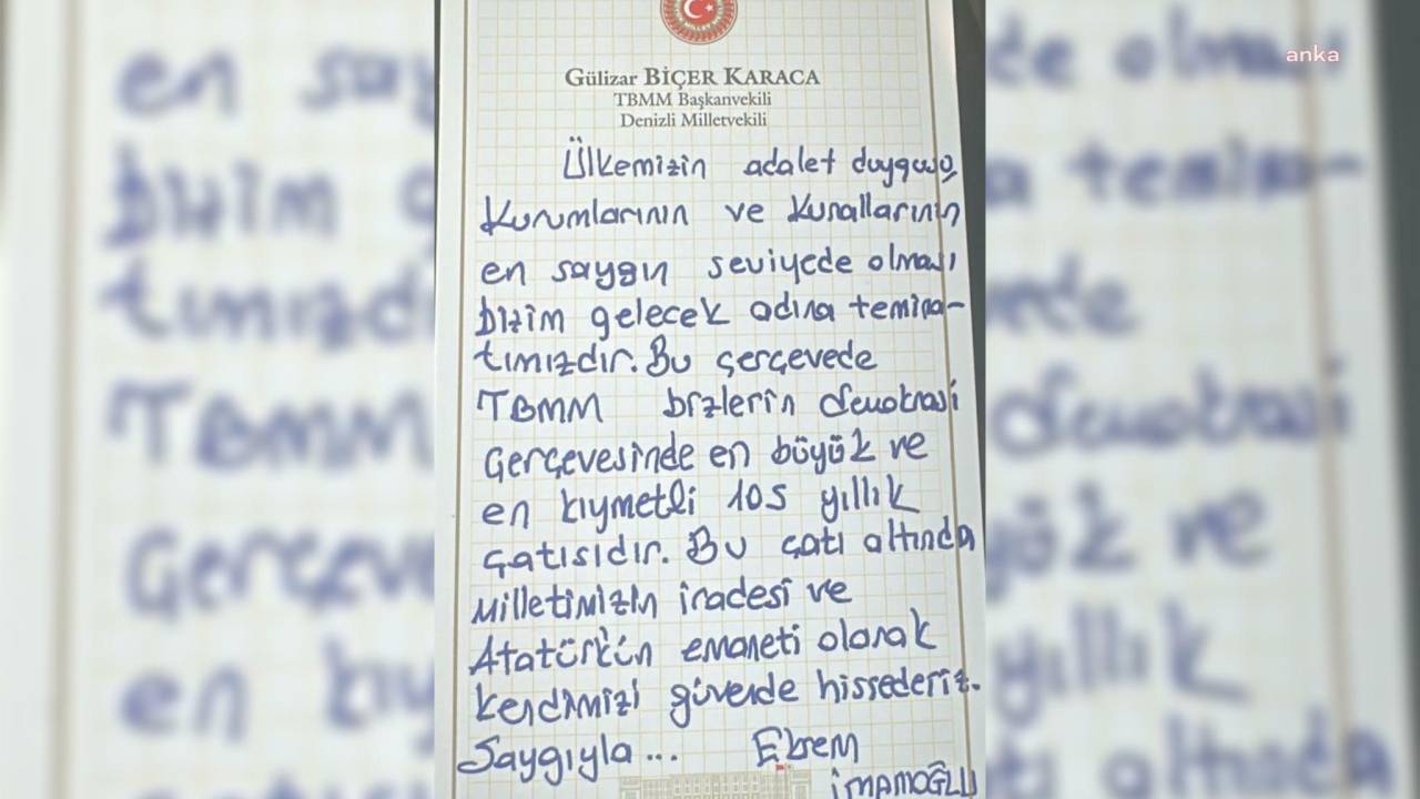 Chp'li Karaca, İmamoğlu'nun Mesajını Paylaştı