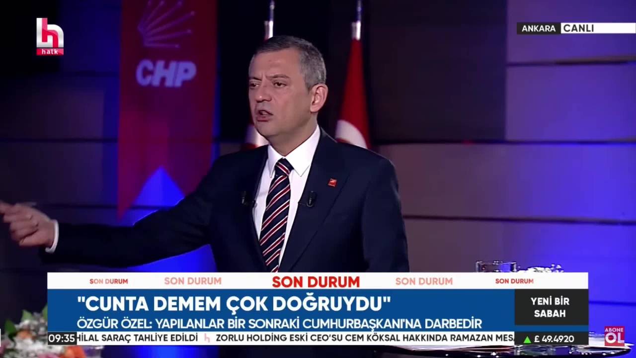Özgür Özel: "Akın Gürlek Terini Silecekse Erdoğan'a Söylüyor"