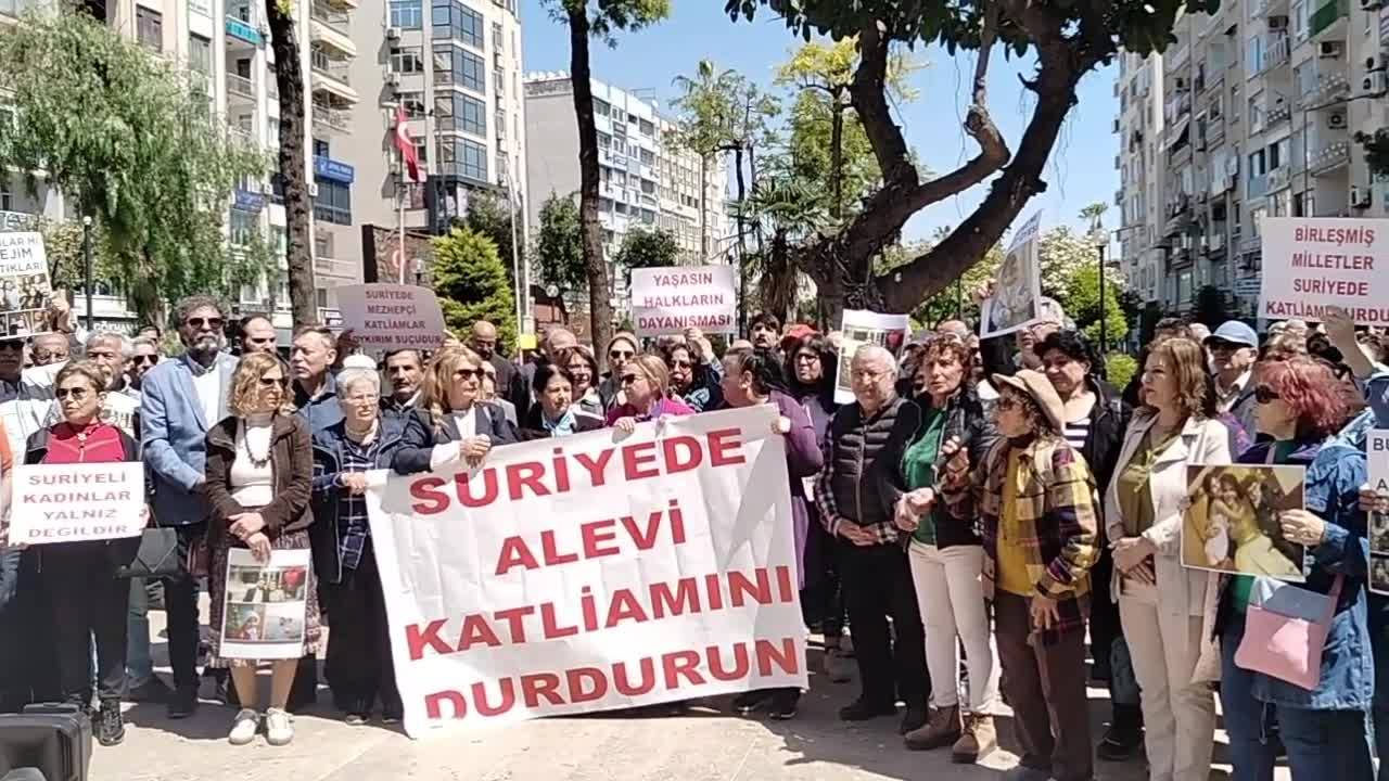 Mersin'de Suriye'deki Katliamlara Karşı Dayanışma İnisiyatifi: "Suriye'de Alevi Katliamını Durdurun"