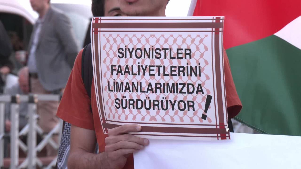 Filistin İçin Protesto Düzenleyen Gençlerin Ak Parti Ankara İl Başkanlığına Yürüyüşüne İzin Verilmedi