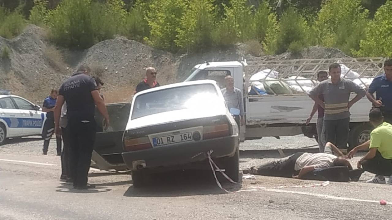Adana'da Otomobille Kamyonet Çarpıştı; 1 Ölü, 3 Yaralı