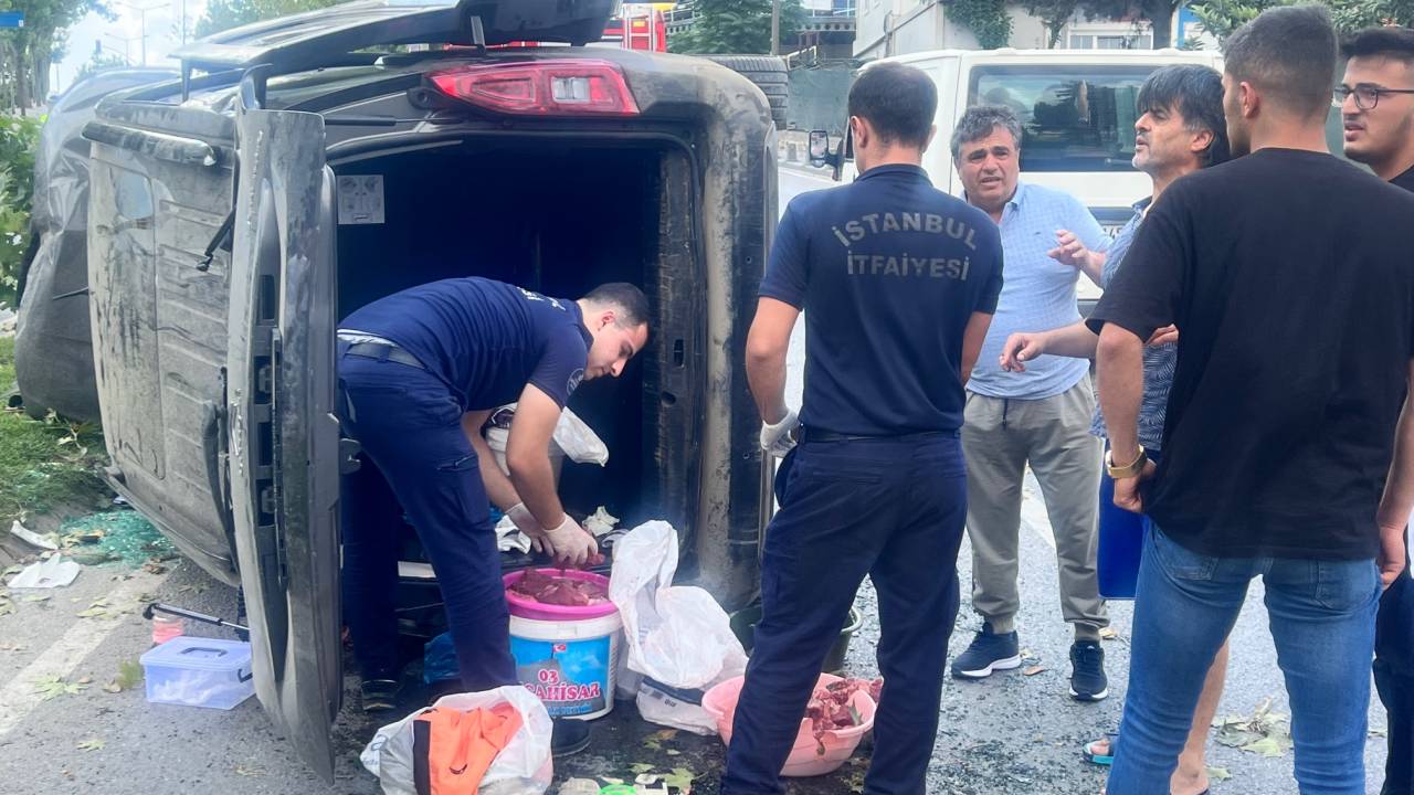 Sancaktepe'de Kaza Anı Kamerada