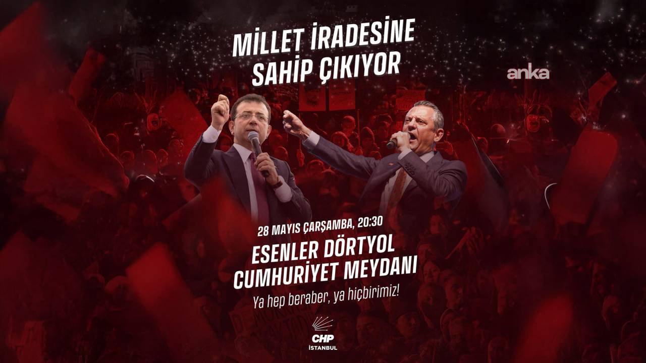 Chp'nin, "Millet İradesine Sahip Çıkıyor" Mitinglerinin Yedincisi Esenler'de Düzenlenecek