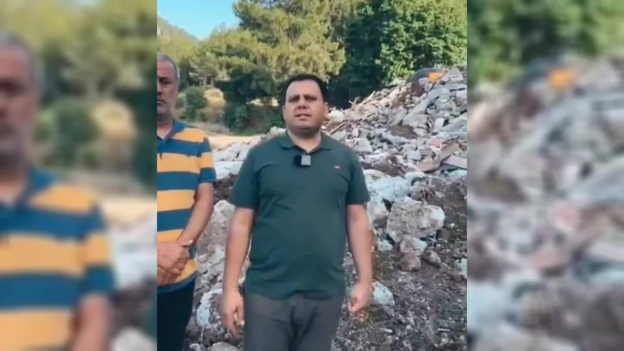 Muğla Kille Koyu'na, Ak Parti'li Eski Belediye Başkanı Döneminde Yapılan Kaçak Bina Yıkıldı