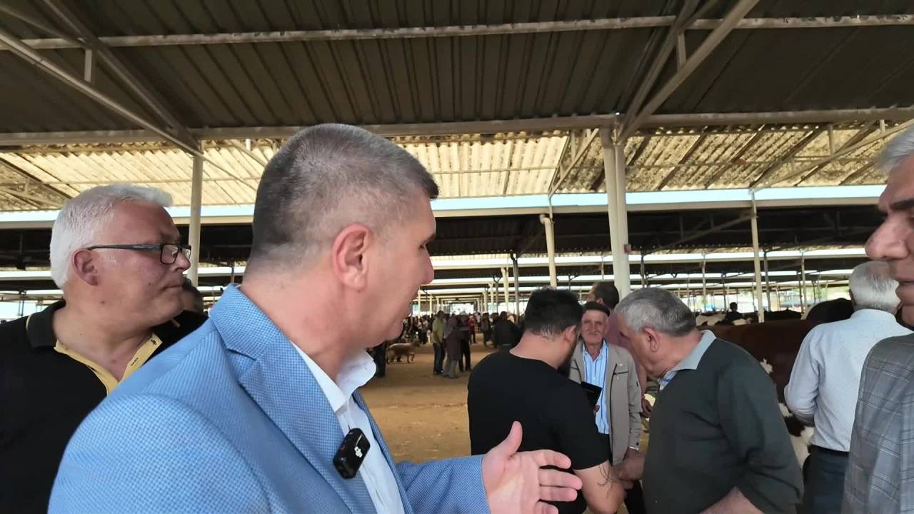 Burdur Belediye Başkanı Ercengiz, Hayvan Pazarını Gezdi