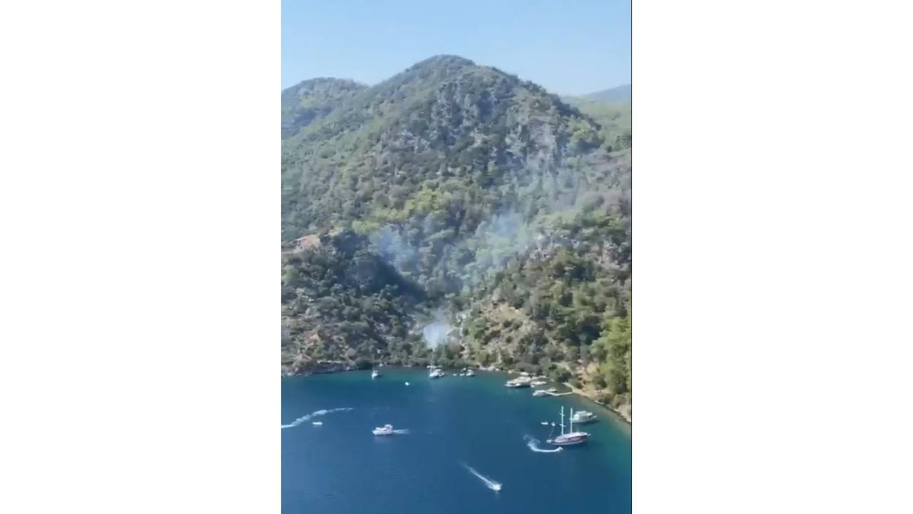 Bedri Rahmi Koyu'nda Çıkan Orman Yangını Büyümeden Söndürüldü