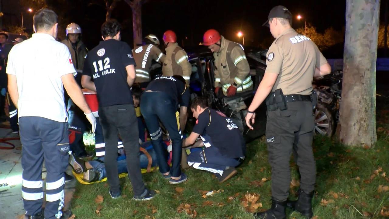 Esenler'de Tem Bağlantı Yolu'nda Kaza(2)