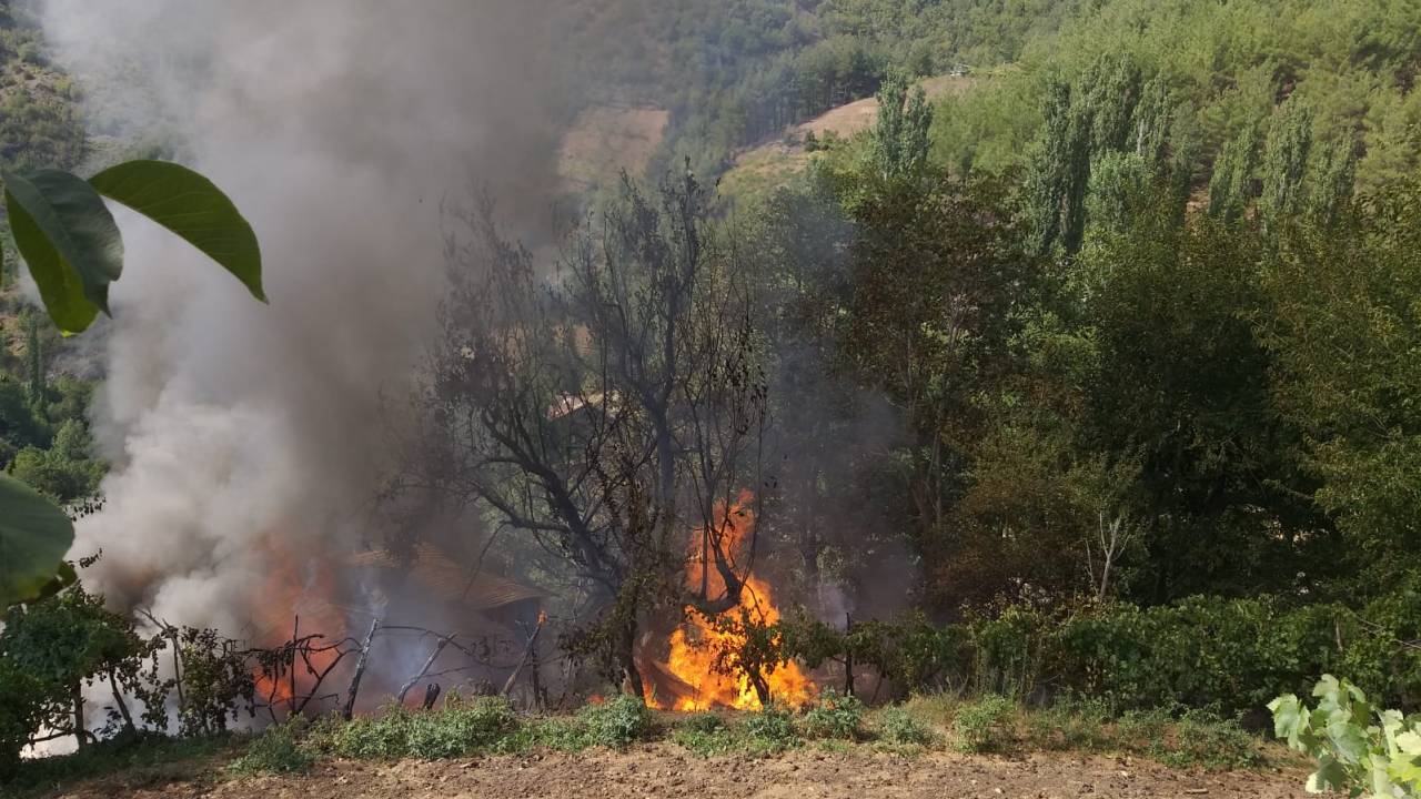 Adana'da Ormana Yakın Ev, Alev Alev Yandı