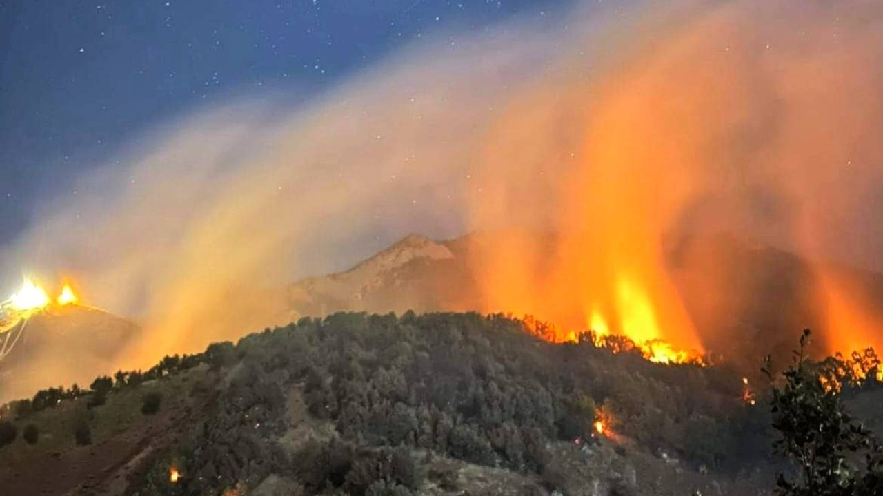 Tunceli'de Munzur Vadisi Milli Parkı’nda Orman Yangını