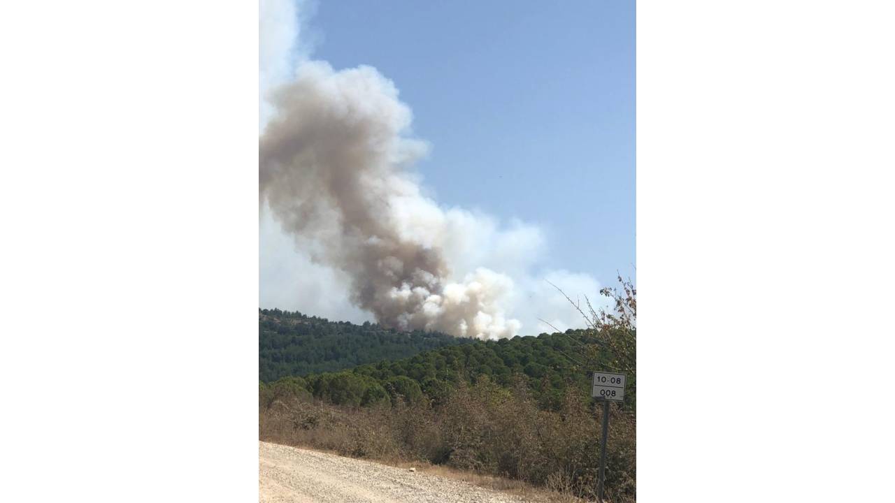 Bandırma'da Merada Yangın