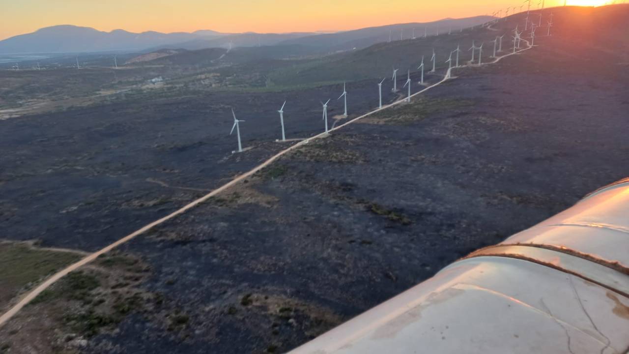 Çeşme'de Makilik Yangını; 7 Gözaltı (11)