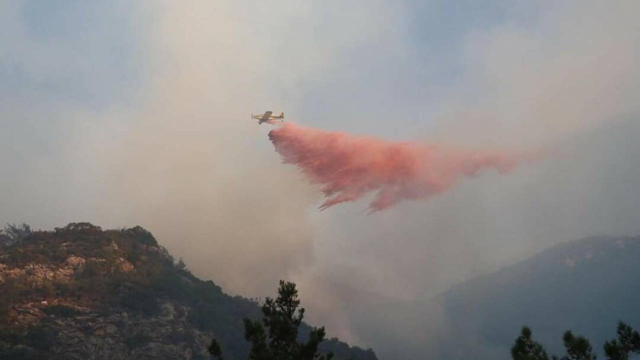 Datça'daki Orman Yangınında 2'nci Gün (2)
