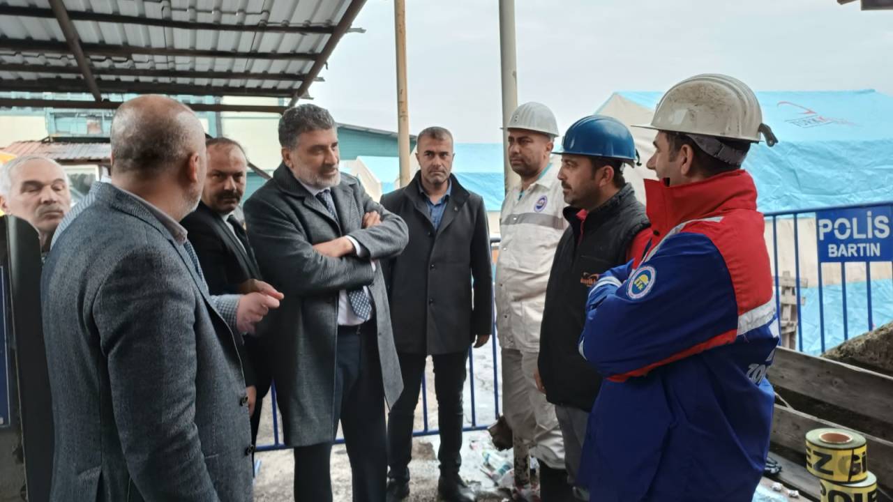 Milli Yol Partisi Lideri Remzi Çayır Patlamanın Yaşandığı Maden Ocağına Gitti