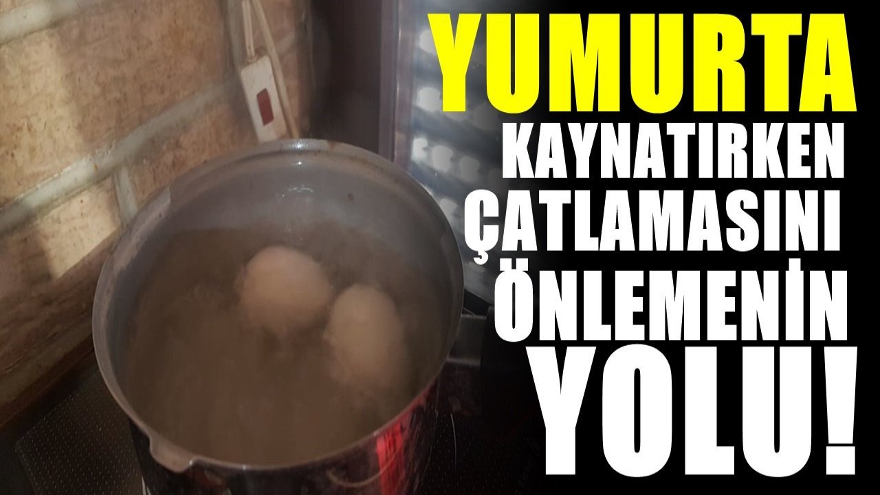 Yumurta haşlarken çatlamasını önlüyor... Usta aşçıların uyguladığı sır yöntem
