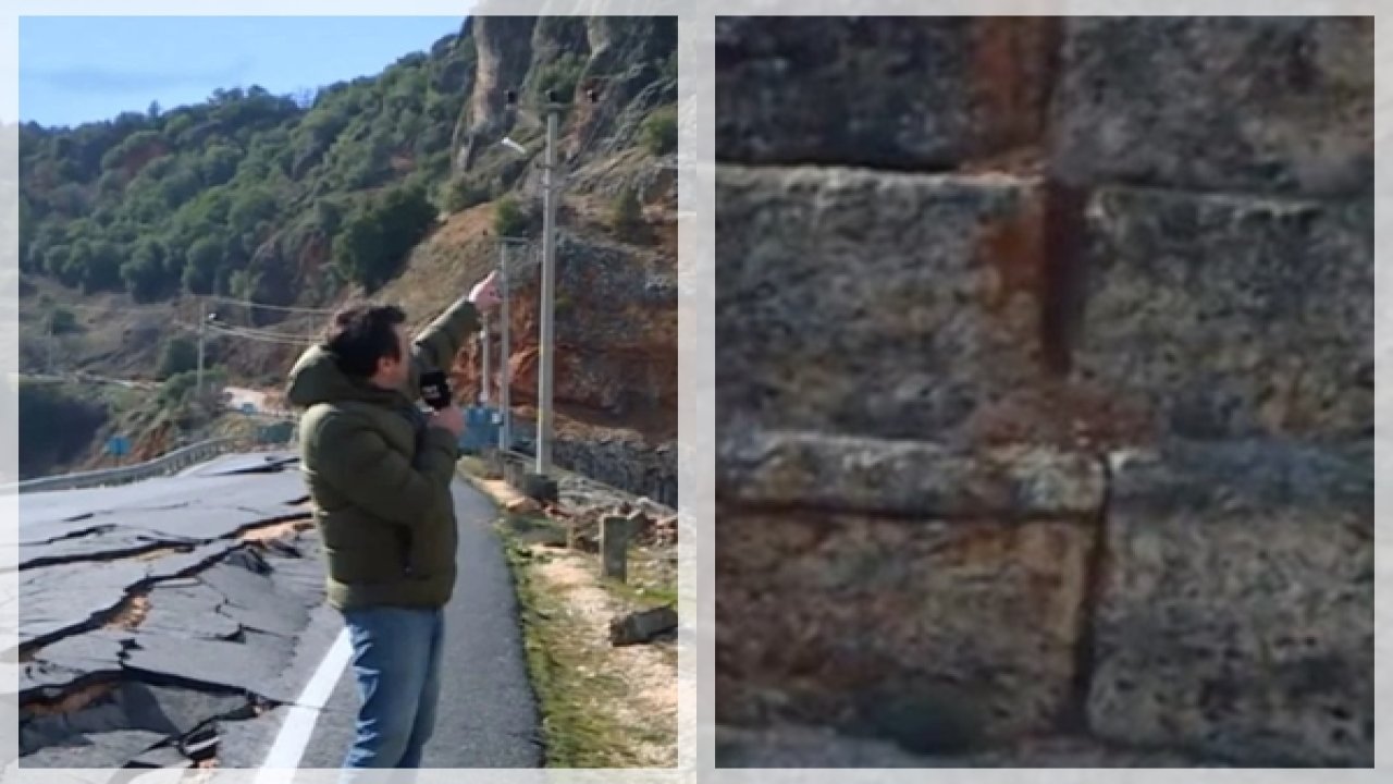 Pazarcık'ta depremin ilk kırılma noktası görüntülendi! Yer yerinden oynamış...