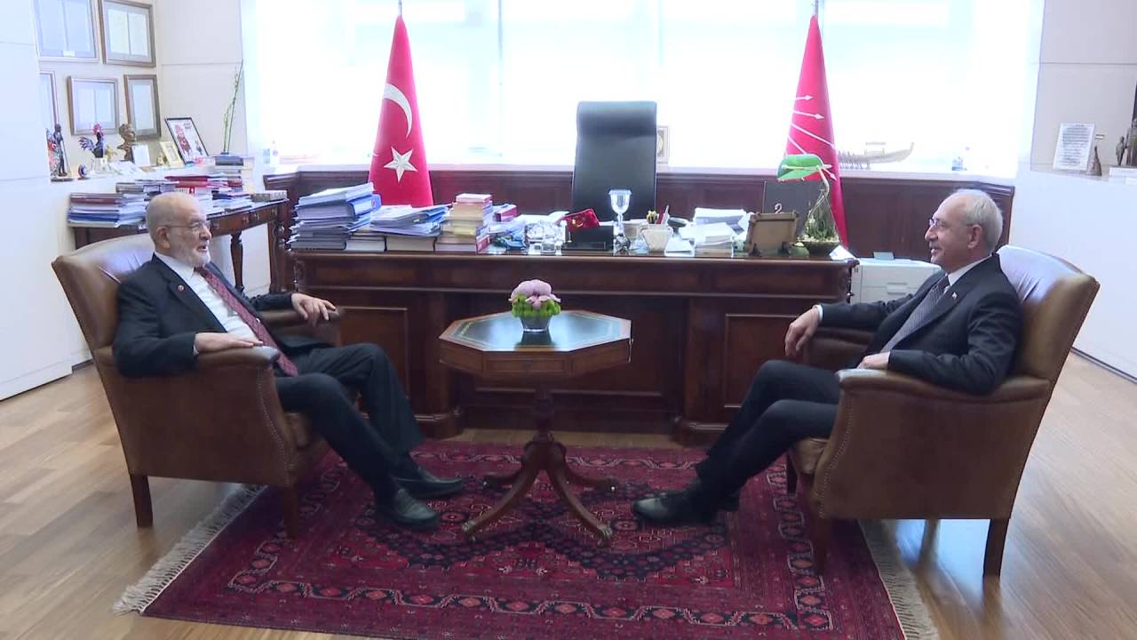 Chp Lideri Kılıçdaroğlu, Temel Karamollaoğlu İle Görüştü