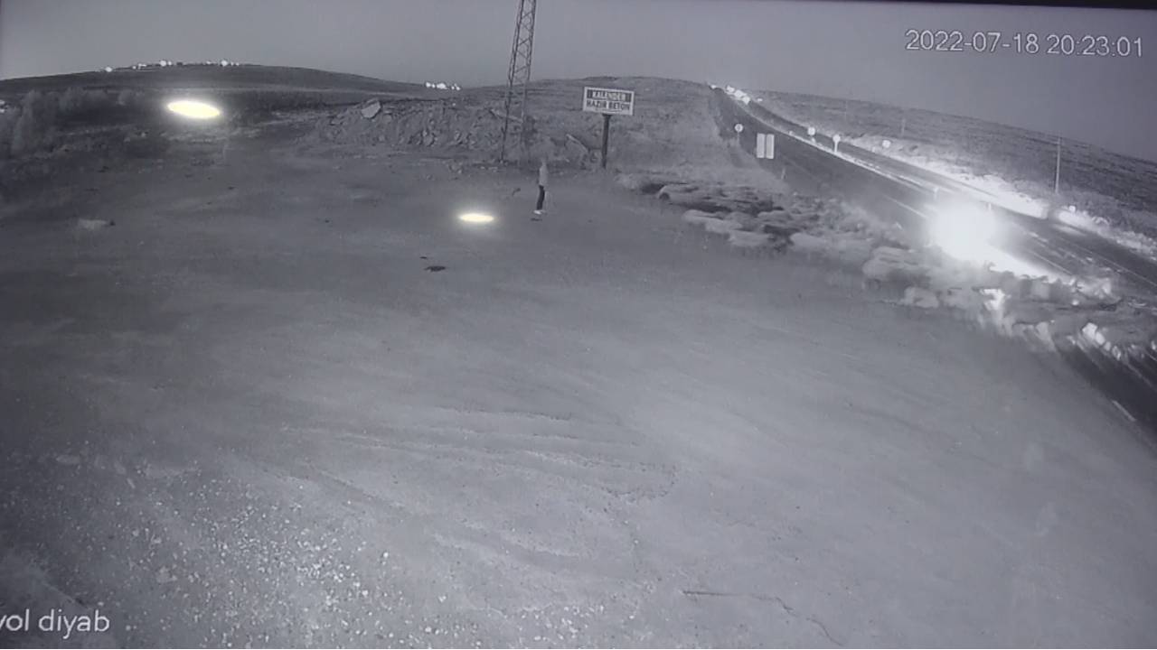 Otomobil Karayolundan Geçen Sürüye Çarptı; 19 Koyun Ve 1 Eşeğin Öldüğü Kaza Kamerada