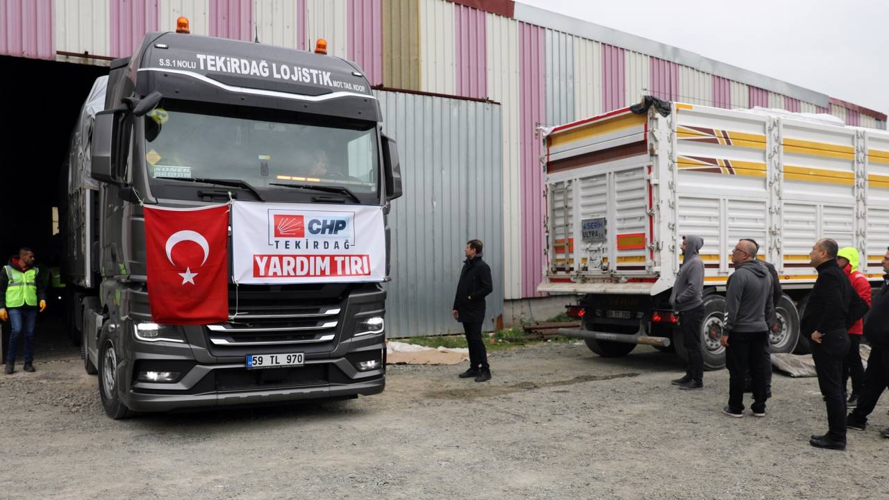 Chp Tekirdağ İl Başkanlığı Öncülüğünde Toplanan Yardımlar Deprem Bölgesine Ulaştı