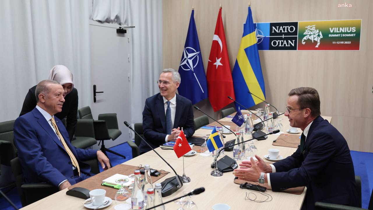 Cumhurbaşkanı Erdoğan, İsveç Başbakanı Krıstersson Ve Nato Genel Sekreteri Stoltenberg İle Bir Araya Geldi