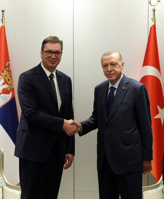 Erdoğan, Macaristan'da Sırbistan Cumhurbaşkanı Aleksandar Vucic İle Görüştü