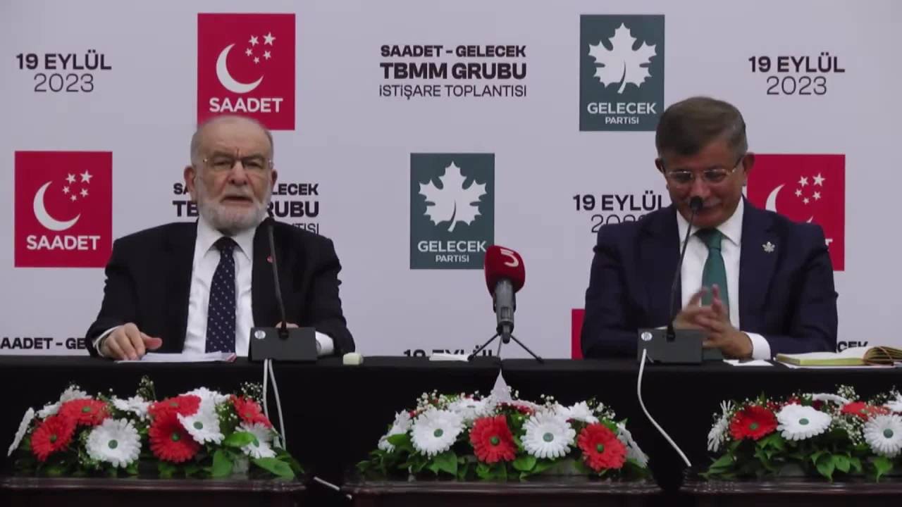 Ahmet Davutoğlu: İttifak Çalışmamıza Başka Partiler Olumlu Yaklaştıklarında Onlara Da Açık Olacaktır