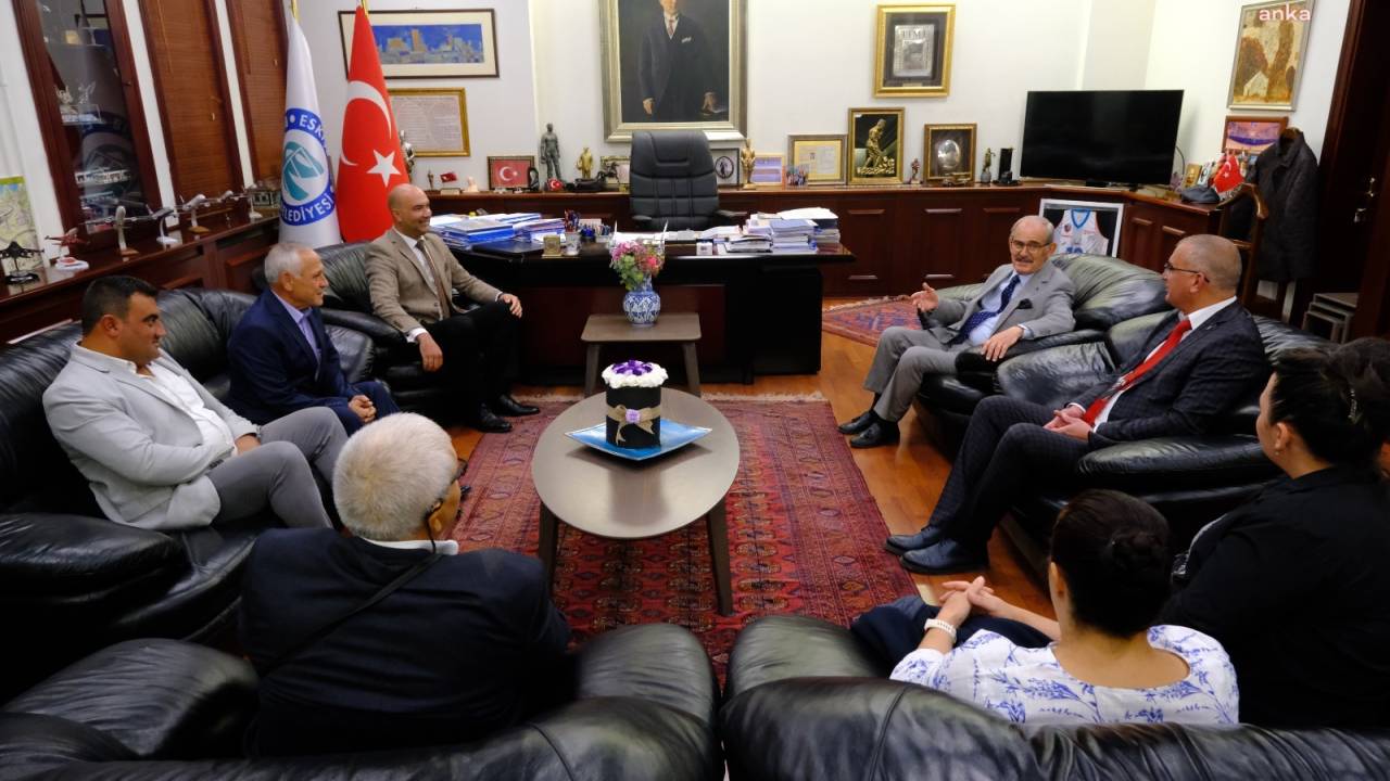 Chp İnönü İlçe Yönetiminden Büyükerşen’e Nezaket Ziyareti