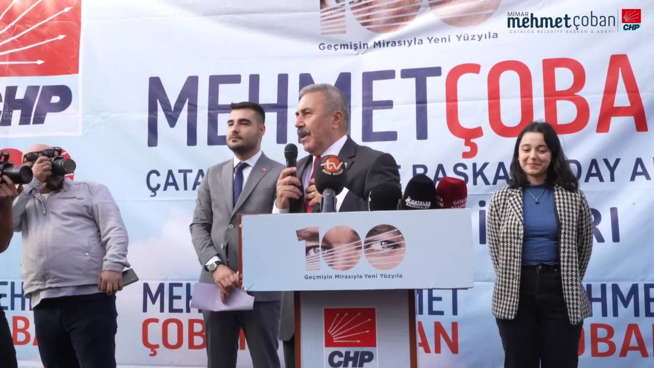 Chp Çatalca İlçe Başkanı Mehmet Çoban, Çatalca Belediye Başkan Aday Adayı Oldu