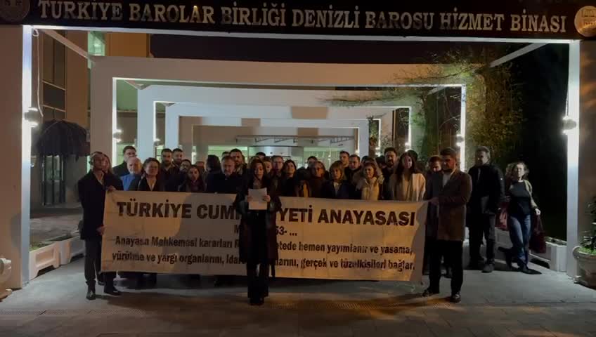 Denizli Barosu: "Vatandaşlar, Mevcut Durumun Yalnızca Can Atalay Meselesi Olmadığını Anlamalı"